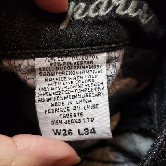 Dish Jeans black W26 L34 - Picture 7 of 12